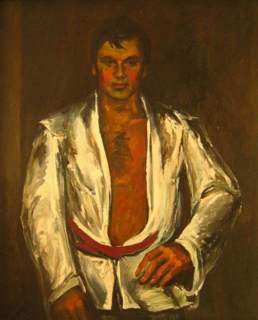 Расулов Р.А. Самбист (Портрет чемпиона мира по самбо Али Давришева). 1979
